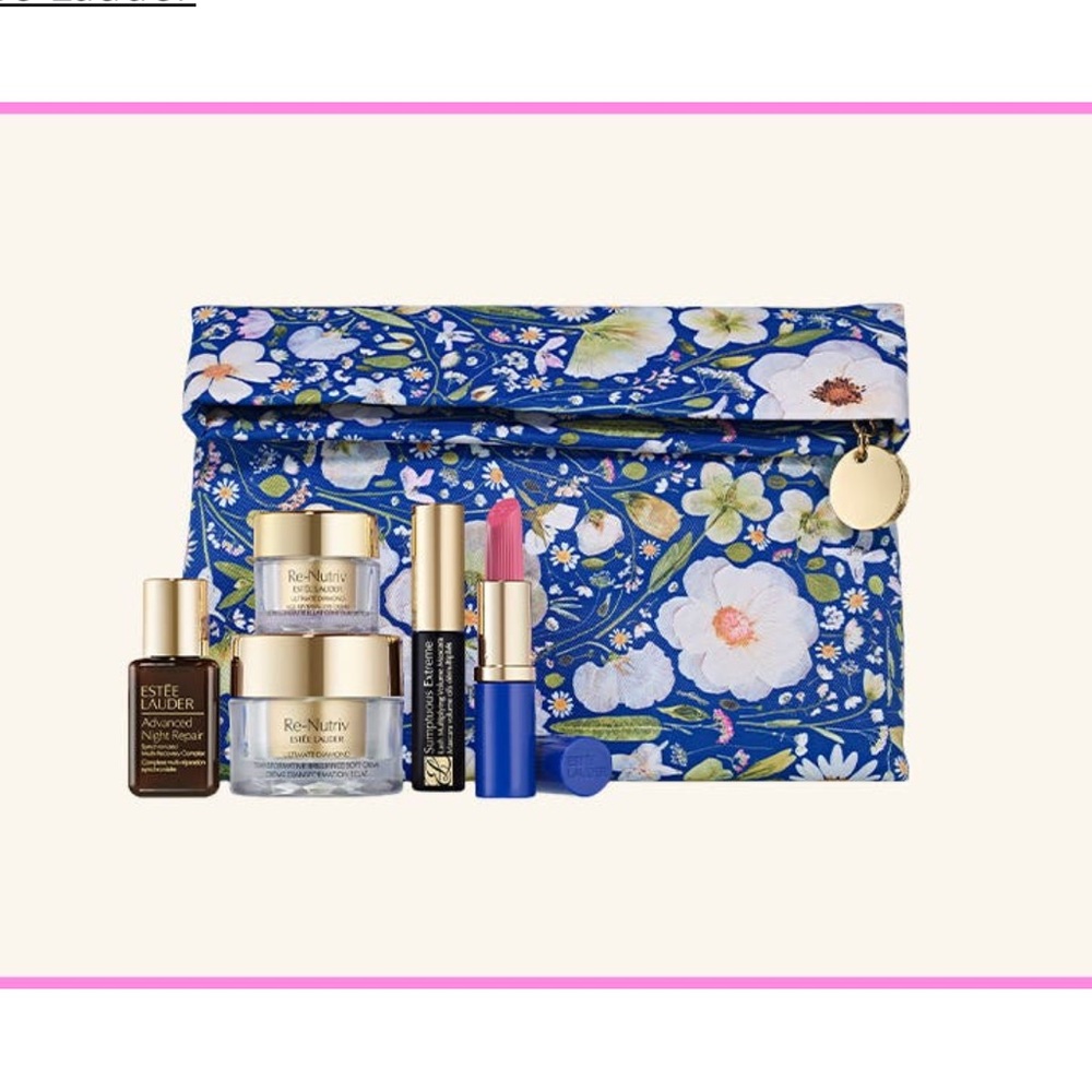 Estee Lauder Nordstrom gift set with skincare and makeup